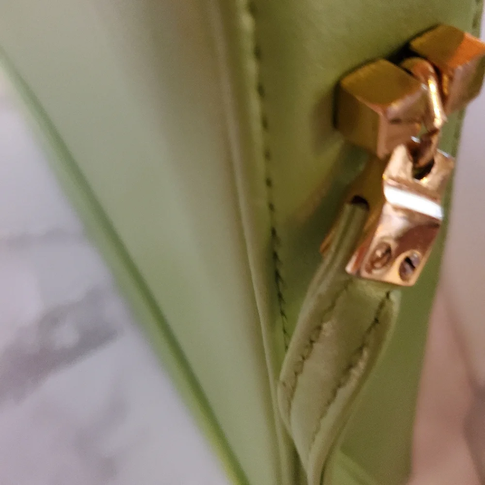 GREEN ANGULAR HANDBAG